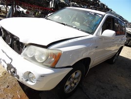2001 Toyota Highlander Limited White 3.0L AT 4WD #Z24661